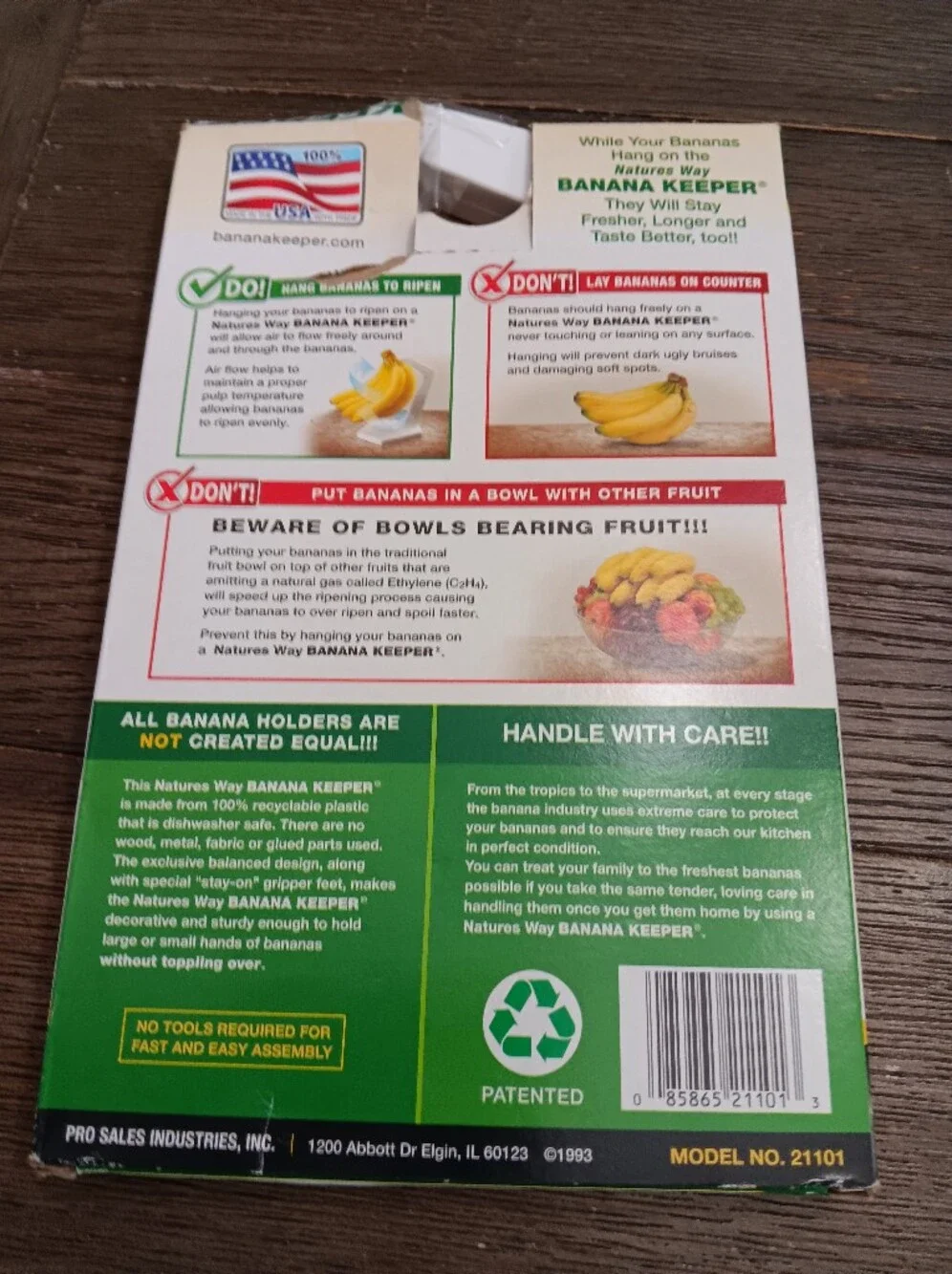 Nature's Way Banana Keeper - White Banana Hanger